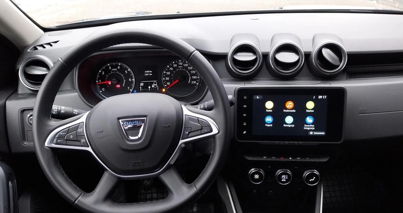 Dacia Duster cena 74900 przebieg: 27397, rok produkcji 2022 z Parczew małe 172